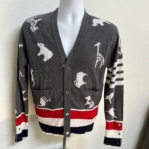 Thom Browne cashmere cardigan. Size 3